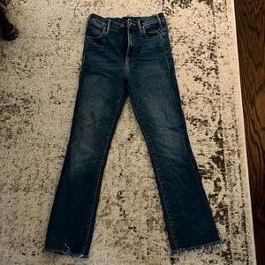 MOTHER Hustler Ankle Fray - Size 25